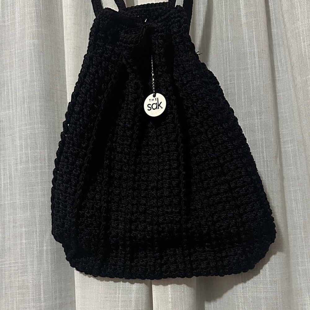 The Sak Black Knit Backpack
